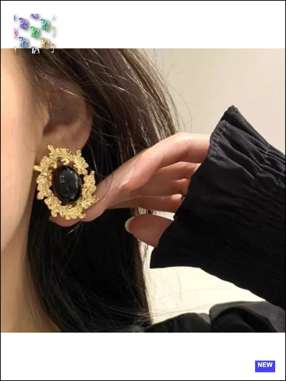 Chunky Acrylic and Crystal Drop Earrings Irregular Geometric Prom Jewelry Gift
